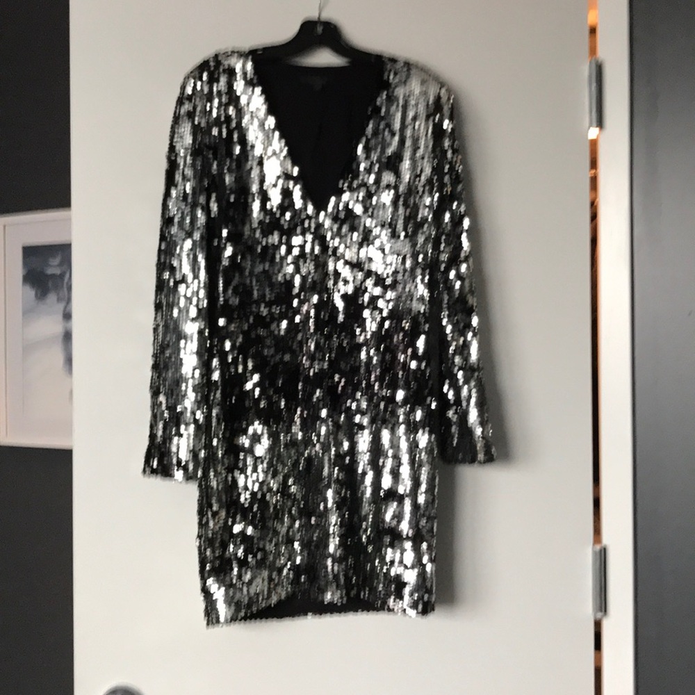 Rachel Zoe size 10 body con sequin dress